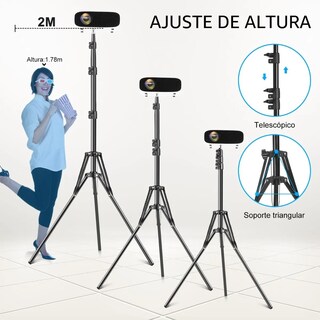 Foto 3 | Foto 3 | Tripie Base Eo Safe Imports ESI-093 para Cámara Móvil Proyector color Negro