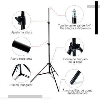 Foto 3 | Foto 3 | Tripie De Aluminio Profesional Kimhi Para Cámaras Celulares y Aros De Luz