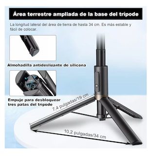 Foto 3 | Foto 3 | Tripié para Celular Belug 152 cm Negro