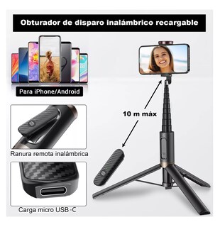 Foto 4 | Foto 4 | Tripié para Celular Belug 152 cm Negro