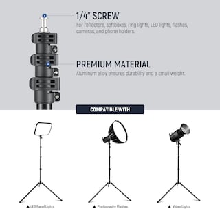 Foto 2 | Foto 2 | Soporte De Luz Para Fotografía Neewer St103 200 Cm Aluminio 6 Kg - Venta Internacional.