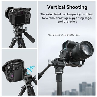 Foto 2 | Foto 2 | Trípode Con Cabezal Fluido Con Giro E Inclinación Smallrig 4104 Para Videocámara De 5 Kg - Venta Internacional.