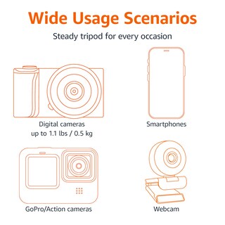 Foto 3 | Foto 3 | Trípode Amazon Basics Portátil Y Flexible Con Mando Inalámbrico - Venta Internacional.