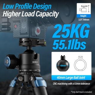 Foto 2 | Foto 2 | Cabezal Esférico Para Trípode Sirui Am-40 Perfil Bajo Carga De 25 Kg - Venta Internacional.