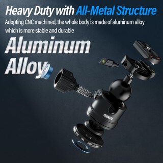 Foto 3 | Foto 3 | Cabezal Esférico Para Trípode Sirui Am-40 Perfil Bajo Carga De 25 Kg - Venta Internacional.