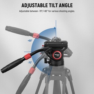 Foto 5 | Foto 5 | Trípode De Vídeo Neewer Gm002  Cabezal Fluido  Capacidad De Carga De 8 Kg - Venta Internacional.