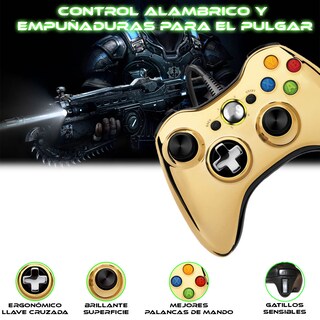 Foto 5 | Foto 5 | Control Alambrico Xbox 360 Edicion Oro