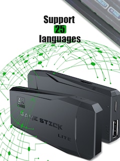 Foto 3 | Foto 3 | Consola De Videojuegos M8 Lite , 128g, 2,4g, Doble Tv, Variedad De Consolas De Juegos Clásicas, Controladores Inalámbricos