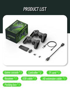 Foto 8 | Foto 8 | Consola De Videojuegos M8 Lite , 128g, 2,4g, Doble Tv, Variedad De Consolas De Juegos Clásicas, Controladores Inalámbricos