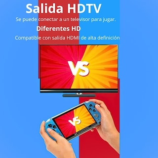 Foto 3 | Foto 3 | Consola de Videojuegos X7 Plus 8gb HD Pantalla 5.1 Pulgadas Reproductor de Juegos Azul