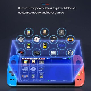 Foto 3 | Foto 3 | Consola De Juegos Portátil Retro De 7 Pulgadas Y 64 Gb Con 6000 Juegos - Venta Internacional.