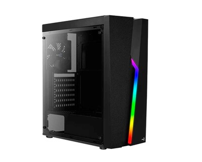 Foto 2 | Foto 2 | Gabinete Aerocool Bolt color Negro RGB Atx S/Fuente Acrílico USB 3.0 de 3.5 mm