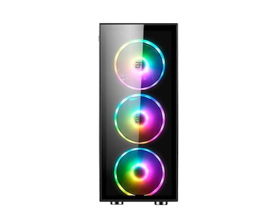 Foto 2 | Foto 2 | Gabinete Balam Rush Dragon Fly Rgb Atx S/fuente Cristal Br-929561 color Negro