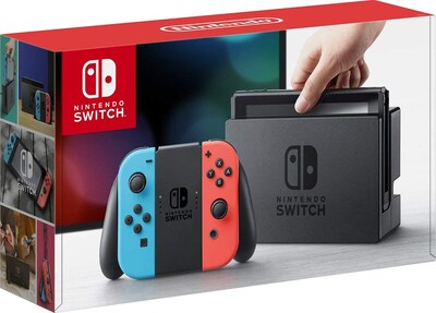 Foto 1 | Foto 1 | Nintendo Switch Renovada: Joy-con Rojo Neón Y Azul Neón - Venta Internacional.