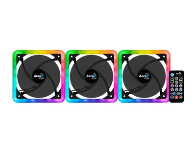 Foto 1 | Foto 1 | Ventilador Aerocool Edge 14 Pro 3x140mm Argb H66f Hub/control 800rpm