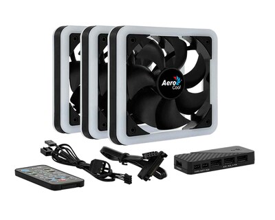 Foto 2 | Foto 2 | Ventilador Aerocool Edge 14 Pro 3x140mm Argb H66f Hub/control 800rpm