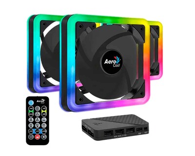Foto 3 | Foto 3 | Ventilador Aerocool Edge 14 Pro 3x140mm Argb H66f Hub/control 800rpm