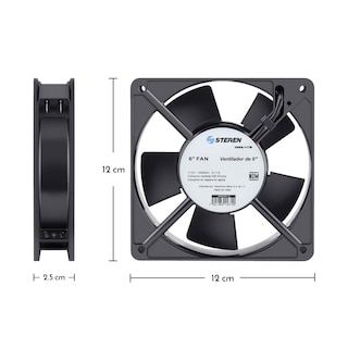 Foto 2 | Foto 2 | Ventilador Metálico Steren de 6'' 117 Vca Vn6a-117m