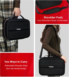 Foto 6 | Foto 6 | Funda De Transporte Ivoler Para Nintendo Switch Oled Negra - Venta Internacional.