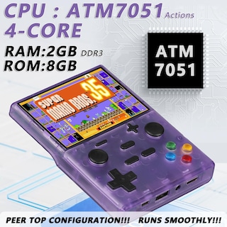 Foto 4 | Foto 4 | Consola De Videojuegos Xgb35 De 3.5 Pulgadas Con Tarjeta Tf De 64 Gb, Con Más De 13.000 Juegos Retro