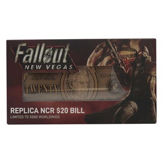 Foto 2 | Foto 2 | Réplica De Fallout New Vegas Ncr Billete Metálico De 20 Dólares Edición Limitada - Venta Internacional.