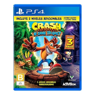 Foto 1 | Foto 1 | Videojuego Crash Bandicoot N. Sane Trilogy Playstation 4 Standard Edition