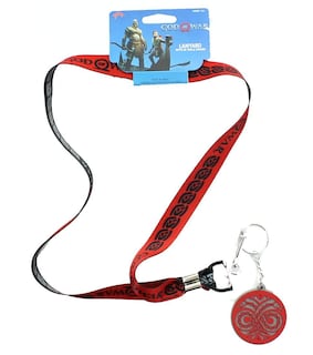 Foto 1 | Foto 1 | Cordón Just Funky Con El Logotipo De God Of War 2018 Con Etiqueta De Identificación Y Amuleto - Venta Internacional.