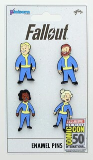 Foto 3 | Foto 3 | Juego De Alfileres De Metal Esmaltado Para Coleccionistas Fallout Vault Dweller 2019 - Venta Internacional.