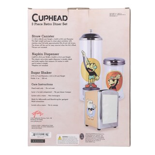 Foto 7 | Foto 7 | Set De Comedor Just Funky Cuphead Retro Con Dispensador De Servilletas Y Azúcar - Venta Internacional.