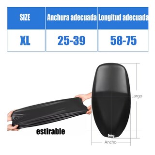 Foto 3 | Foto 3 | 2piezas Funda De Asiento Belug Impermeable Para Motocicleta Color Negro