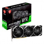 Tarjeta de Video Msi Geforce Rtx 3060 Ventus 3x 12gb Oc Gddr6 color Negro
