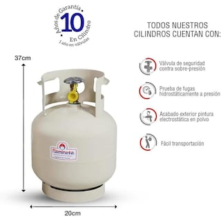 Foto 2 | Foto 2 | Tanque Para Gas Lp Con Cilindro Portatil 4 Kg Flamineta