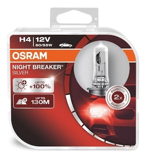 Foto 2 | Foto 2 | Foco H4 Night Braker Silver Osram
