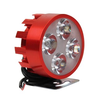 Foto 1 | Foto 1 | Faro Auxiliar Roda 4 Leds con Estrobo Rojo 12v 4w