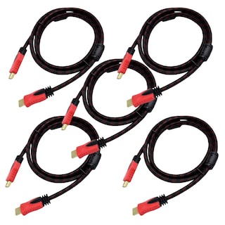 Foto 1 | Foto 1 | Cable Hdmi 1.5 m Virtual Zone Full HD Compatible Con PC, Laptop, Xbox, Playstation, Nintendo 5 Piezas