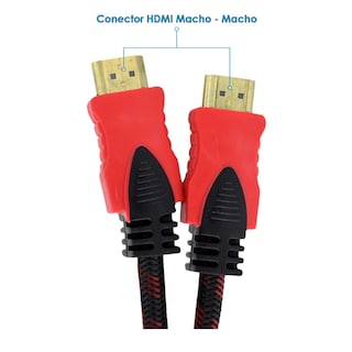 Foto 2 | Foto 2 | Cable Hdmi 1.5 m Virtual Zone Full HD Compatible Con PC, Laptop, Xbox, Playstation, Nintendo 5 Piezas