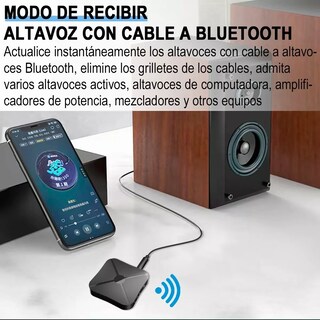 Foto 2 | Foto 2 | Bluetooth Transmisor Receptor Audio Bluetooth Eo Safe Imports Esi-4280 color Negro