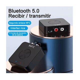 Foto 2 | Foto 2 | Transmisor y Receptor Bluetooth  2 en 1 Rca/aux Eo Safe Imports  Esi-10684 Negro