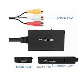 Foto 2 | Foto 2 | Adaptador Compuesto A Compatible Con Convertidor Av A Hdmi Eo Safe Imports Esi-10742 Negro