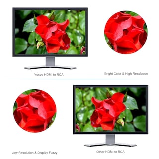Foto 4 | Foto 4 | Adaptador Y Conversor Hdmi A Rca De Vídeo Compuesto Y Audio 1080p - Venta Internacional.