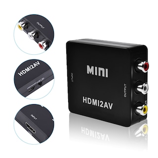 Foto 5 | Foto 5 | Adaptador Y Conversor Hdmi A Rca De Vídeo Compuesto Y Audio 1080p - Venta Internacional.