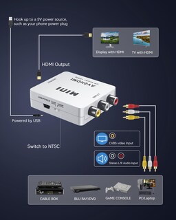 Foto 6 | Foto 6 | Convertidor Rca A Hdmi Ablewe 1080p Av A Hdmi Compuesto - Venta Internacional.