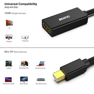 Foto 3 | Foto 3 | Conversor Benfei Mini Displayport A Hdmi Para Macbook, Etc. - Venta Internacional.