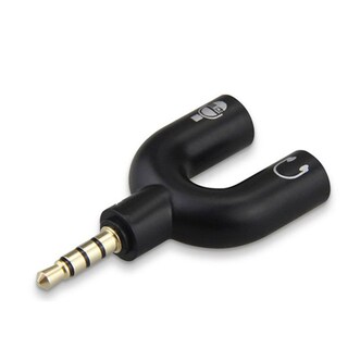 Foto 1 | Foto 1 | Divisor Audio 3.5mm Para Micrófono y Audífonos Elegate Zjt42 color Negro