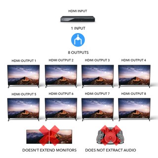Foto 6 | Foto 6 | Divisor Hdmi Orei De 1 Entrada Y 8 Salidas 4k @30hz Con Gestión Edid - Venta Internacional.