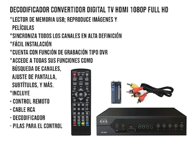 Foto 3 | Foto 3 | Decodificador Malubero Convertidor Digital Tv Hdmi 1080p