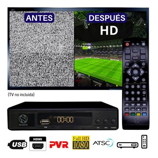 Foto 2 | Foto 2 | Decodificador Tv Convertidor Digital Full Hd 1080p Eo Safe Imports Esi-12686 Negro