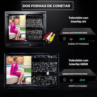 Foto 2 | Foto 2 | Decodificador Convertidor Digital Tv Full Hd 1080p + Antena Eo Safe Imports Esi-16049 Negro