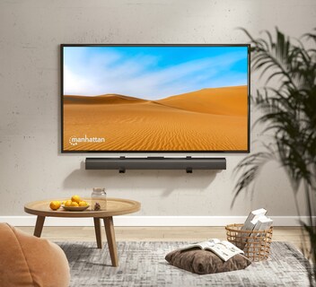 Foto 8 | Foto 8 | Soporte Barra de Sonido Manhattan 461849 color Negro Pared/Vesa 15 K Ajustable TV