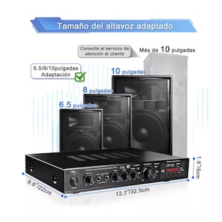 Foto 5 | Foto 5 | Amplificador de Audio Sunbuck Av-298bt 5 Canales 2000 w